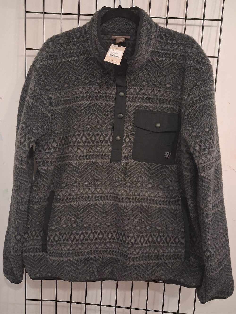 Ariat Polar Bear Mock Charcoal Sweater